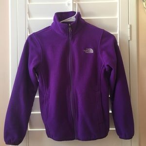 Purple Northface Fleece Zip up jacket